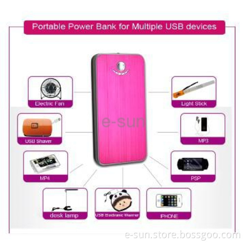 Power Bank Charger with 5,000mAh Battery Capacity